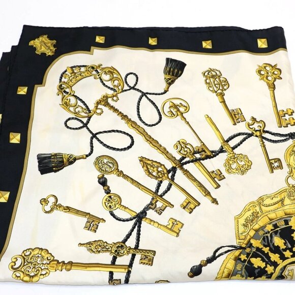 Hermes Silk Scarf Les Cles The Keys - Picture 1 of 16